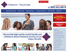 Tablet Screenshot of harmonyhc.com